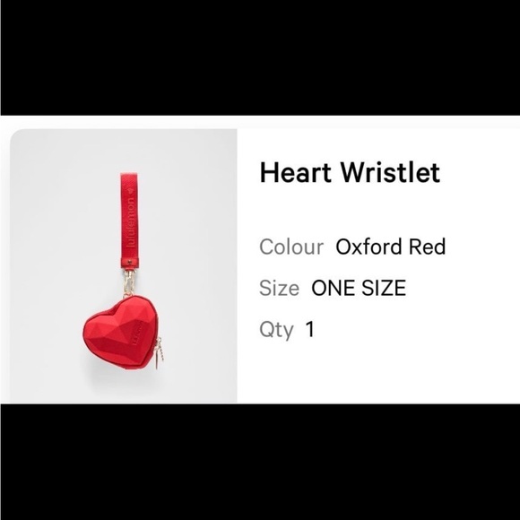Lululemon Heart Wristlet in Oxford Red - Picture 4 of 5